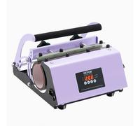VEVOR Presse à Chaud pour Tasses 32,5-89 cL, Presse pour l'Impression de Tasse 75-87 mm de Diamètre, Machine de Sublimation avec Papier de Sublimation, pour Transférer Images sur Mug Gobelet, Violet