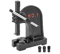 VEVOR Presse à Crémaillère, Presse à Arbre Manuelle de 1 tonne, Hauteur Maximale de 150 mm, Presse Manuelle de Précision Robuste en Fonte, pour l'Estampage, le Pliage, l'Étirement et le Formage