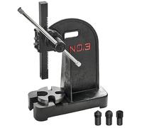 VEVOR Presse à Crémaillère, Presse à Arbre Manuelle de 3 Tonnes, Hauteur Maximale de 310 mm, Presse de Bureau Manuelle en Fonte, Presse Manuelle de Précision pour Estampage Pliage Étirement et Formage