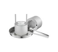 VEVOR Presse à Glaçons Diamant 65 mm, Moule à Glaçon Rond en Aluminium Aéronautique, Bac à Glaçons avec Bac d'Égouttage et Pince, pour Boissons Cocktails Whisky Scots Café Soirées Pyjama Bars