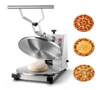 VEVOR Presse à Pizza Professionnelle, Formeuse à Pizza Capacité 18 pouces, pour Pizzeria Boulangerie Restauration, Épaisseur et Température Réglables, Presse à Pâton avec Platine en Fonte d'Aluminium