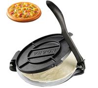 VEVOR Presse à tortilla, machine à tortilla et roti de 20 cm, presse à tortilladora robuste en fonte, machine à pataconera pré-assaisonnée avec 100 pièces de papier parchemin, machine à pâte pour t
