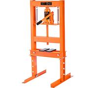 VEVOR ZX0901 6T Presse Hydraulique d'Atelier 6 T pour Montage Démontage des Silentblocs Roulements Automobile d’Établi, Course 110 mm, Hauteur 55-250 mm, Orange