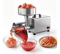 VEVOR Presse Tomate Électrique 250 W, Épépineuse à Tomates Capacité 90 kg/h | Pour Confiture de Fruits Conserve Récoltes, Qualité Professionnelle, Machine à Coulis en Acier Inoxydable, Grande Trémie
