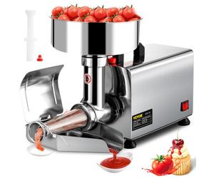 VEVOR Presse Tomates Électrique 370 W Machine à Coulis de Tomates Presse-Tomates Électrique pour Purée de Tomate et Confiture