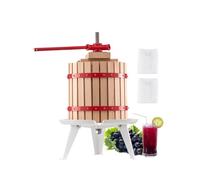 VEVOR Pressoir à Fruits Manuel pour la Fabrication du Vin 12 L Panier en Bois