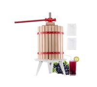 VEVOR Pressoir à Fruits Manuel pour la Fabrication du Vin 18 L Panier en Bois
