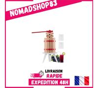 VEVOR Pressoir à Fruits Manuel 6 L Presse à Vin Bois Massif 8 Blocs Jus Raisin