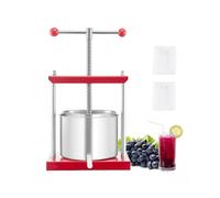 VEVOR Pressoir à Fruits Manuel pour la Fabrication du Vin 6 L en Inox Cuisine