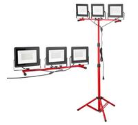 VEVOR Projecteur LED sur trépied lampe travail portable à trois têtes 21000 LM