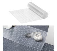 VEVOR Film de Protection de Tapis pour Animaux de Compagnie, 38 cm x 1,1 m, Protecteur antidérapant Contre Rayures de Chat PVC, Facile à Couper, Protection Tapis en Plastique Anti-Rayures pour Chat