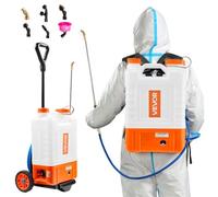VEVOR Pulvérisateur à dos sur roues – Alimenté par batterie – Réservoir 15 L – Pression 0–94 PSI