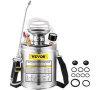 VEVOR Pulvérisateur Acier Inoxydable Pulvérisateur à Pompe Manuelle Capacité 4 L Argent