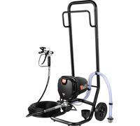 VEVOR Pulvérisateur de peinture airless sur roulettes 750 W 3000 psi Pulvérisateur électrique Machine à peindre Système de pulvérisation de peinture haute pression avec 7,6 m de tuyau
