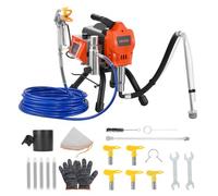 VEVOR Pulvérisateur de Peinture sans Air 1500 W, Système de Pulvérisation de Peinture 3300 PSI Haute Pression, avec Brosse, Tuyau, Rallonge, Buses, pour Décoration Intérieure Fournitures Clôtures