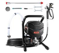 VEVOR Pulvérisateur de Peinture sans Air sur Pied, Pistolet de Peinture 650 W, Haute Pression 3000 PSI, Tige d'Extension et Kit de Nettoyage, pour Peinture Intérieure Extérieure Fournitures Clôtures