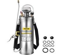 VEVOR Pulvérisateur en Acier Inoxydable Pulvérisateur Portatif Capacité 10 L Argent