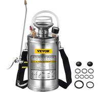 VEVOR Pulvérisateur Inox 6L Brumisateur Jardin pour Plante pour Jardinage Domestique et Nettoyage au Sol