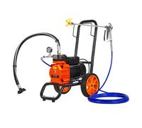 VEVOR Pulvérisateur sans Air sur Roulettes Pistolet de Peinture à Membrane 1100W
