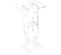 VEVOR Pupitre de Conférence Podium en Acrylique 109 cm pour Présentation Classe