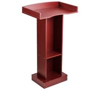 VEVOR Pupitre de Conférence Podium en Bois 105 cm avec Étagère de Rangement