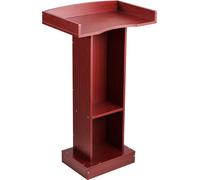 VEVOR Pupitre de Conférence Podium en Bois 105 cm avec Étagère de Rangement