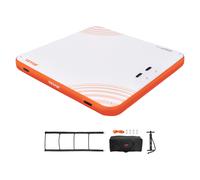 VEVOR Quai flottant gonflable 3,04x3,04 m tapis de plate-forme avec échelle