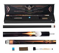 VEVOR Queue de billard, 1 pièce, 1473,2 mm, 538 g, canne de billard professionnelle en bois d'érable canadien, avec pointe multicouche et anneau de connexion ABS, pour bar, salle de jeux à domicile