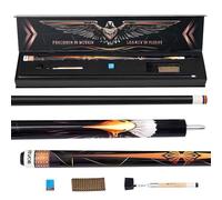 VEVOR Queue de billard, 1 pièce, 1473,2 mm, 538 g, canne de billard professionnelle en bois d'érable canadien, avec pointe multicouche et anneau de connexion ABS, pour bar, salle de jeux à domicile