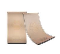 VEVOR Rabat de rechange pour chatière compatible avec chatières de VEVOR, 133,4 x 206,4 mm, accessoire de porte pour animal en PVC épais, résistant aux intempéries, avec longue bande magnétique, petit