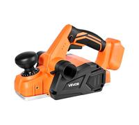 VEVOR Rabot Électrique sans Fil Largeur Coupe 82 mm Raboteuse à Bois à Main 15000 tr/min Moteur sans Balais Profondeur Coupe Réglable pour Travail Bois, Compatible avec Batterie VEVOR 18 V Non Incluse