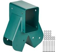 VEVOR Raccord Balançoire en A Connecteur Balançoire en Acier au Carbone Support Milieu Poteau Poutre Bois Intérieur Extérieur avec Matériel Montage pour Pieds 10,2x10,2 cm, Poutre 10,2x15,2 cm, Vert