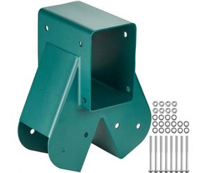 VEVOR Raccord Balançoire en A Connecteur Balançoire en Acier au Carbone Support Milieu Poteau Poutre Bois Intérieur Extérieur avec Matériel Montage pour Pieds 10,2x10,2 cm, Poutre 10,2x15,2 cm, Vert