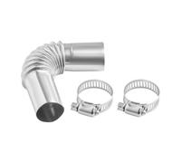 VEVOR Raccord Coudé pour Tuyau d'Échappement de Chauffage Diesel 25 mm, Connecteur Coudé d’Échappement pour Réchauffeur de Stationnement 2 kW/5 kW/8 kW, en Inox, avec 2 Colliers de Serrage, Entretien