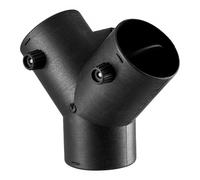 VEVOR Raccord de Chauffage Diesel 75 mm, Connecteur de Tuyau de Sortie d'Air à 3 Voies en Y, avec 2 Vannes Rotatives à 90°, pour Réchauffeur d’Air Diesel de Stationnement 2/5/8 kW, Pièce de Rechange