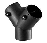 VEVOR Raccord de Chauffage Diesel 75 mm, Connecteur de Tuyau de Sortie d'Air à 3 Voies en Y, avec 2 Vannes Rotatives à 90°, pour Réchauffeur d’Air Diesel de Stationnement 2/5/8 kW, Pièce de Rechange