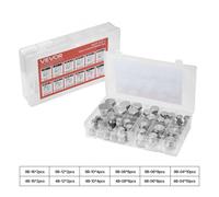 VEVOR Raccords Hydrauliques BSPP 64 PCS Kit Bouchons Hydrauliques avec Filetage de Précision, Kit d'Adaptateurs Hydrauliques Robustes en Acier Galvanisé, Tailles de Tableau de Bord 04/06/08/10/12/16