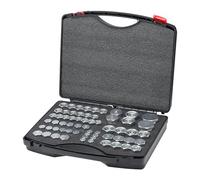 VEVOR Raccords Hydrauliques DIN 64 PCS Kit Bouchons Hydrauliques Robustes Galvanisés avec Filetage de Précision, Kit de Raccords de Tuyau Hydraulique, Tailles de Tableau de Bord 14/16/18/22/26/30/36