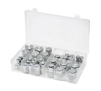 VEVOR Raccords Hydrauliques ORFS 72 PCS Kit Bouchons Hydrauliques Robustes avec Filetage de Précision, Kit de Raccords de Tuyau Hydraulique à Joint Torique, Tailles de Tableau de Bord 4/6/8/10/12/16