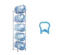 VEVOR Rack à Bonbonnes Support Bouteilles d’Eau à 5 Niveaux Capacité 5PCs
