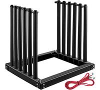 VEVOR Rack à Pare-Brise 5 Places, Support de Pare-Brise pour Camion en Acier, Support de Vitre Automobile de 61 cm de Hauteur, avec Coussinet en PVC et Rembourrage en Mousse, pour Transport du Verre