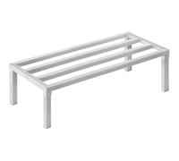 VEVOR Rack de Calage en Aluminium, 121,9x50,8x30,5 cm, Support de Stockage Commercial, Capacité Charge 817,2 kg, Entièrement Soudé, pour Rangement Aliments au Sol, dans Restaurants, Cuisines, Garages