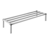 VEVOR Rack de Calage en Aluminium, 152,4x50,8x30,5 cm, Support de Stockage Commercial, Capacité de Charge 454 kg, Assemblage Facile, pour Rangement Aliments au Sol, dans Restaurants, Cuisines, Garages