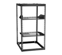 VEVOR Rack de Serveur à Cadre Ouvert 20U Support Réseau de Autoportant ou Mural, Profondeur 585 mm, avec Étagères Ventilées, Matériel de Montage, pour Équipements Réseau Informatique et Audiovisuel