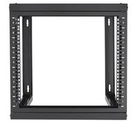 VEVOR Rack de Serveur Réseau à Cadre Ouvert 9U à Montage Mural 68,04 kg Noir 530x450x520mm