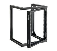 VEVOR Rack de Serveur Mural 12U, Support de Réseau à Cadre Ouvert, Profondeur 455 mm, Capacité de Charge 68 kg, avec Ouverture 180°, pour Serveur Standard 482 mm, Équipements Audiovisuels et Réseau