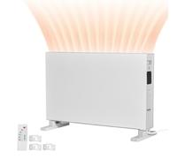 VEVOR Radiateur à Convection 2000 W Convecteur Électrique avec Télécommande, Chauffage d'Appoint à 3 Modes, Minuterie 24 h, Autoportant ou Mural, Protection contre Surchauffe, pour Chambre, Bureau