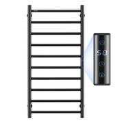 Radiateur Sèche-Serviettes Électrique 10 Barres-VEVOR-Porte-Serviettes Chauffant Mural-Minuterie et Écran LED-Noir