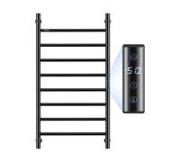 Radiateur Sèche-Serviettes Électrique 8 Barres-VEVOR-Porte-Serviettes Chauffant Mural-Minuterie et Écran LED-Noir
