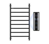 Radiateur Sèche-Serviettes Électrique 8 Barres-VEVOR-Porte-Serviettes Chauffant Mural-Minuterie et Écran LED-Noir